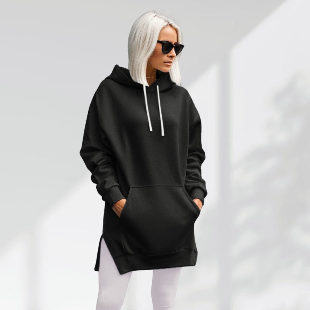 Warmy Oversized Hoodie Dress – Ultra-Soft Fleece Sweatshirt Dress for Women (Plus Size S-3XL), Cozy Wearable Blanket Hoodie, Perfect Gift for Her