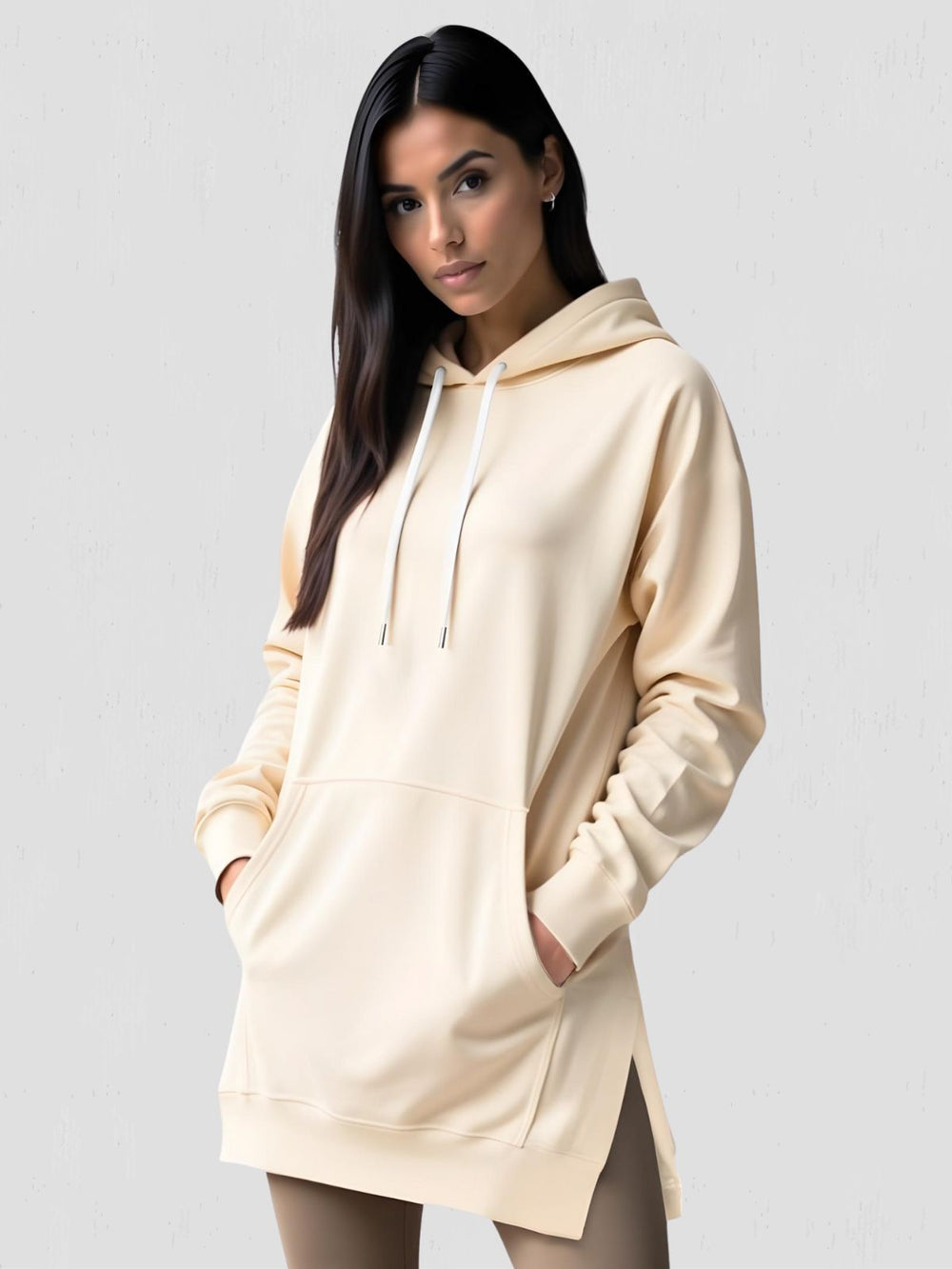 Warmy Oversized Hoodie Dress – Ultra-Soft Fleece Sweatshirt Dress for