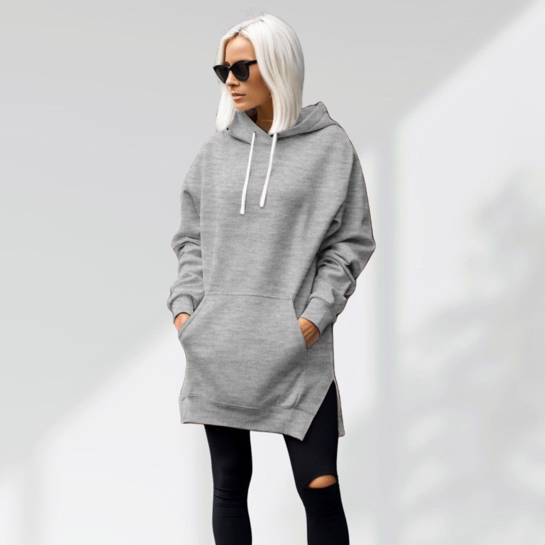 Übergroßes Hoodie-Kleid