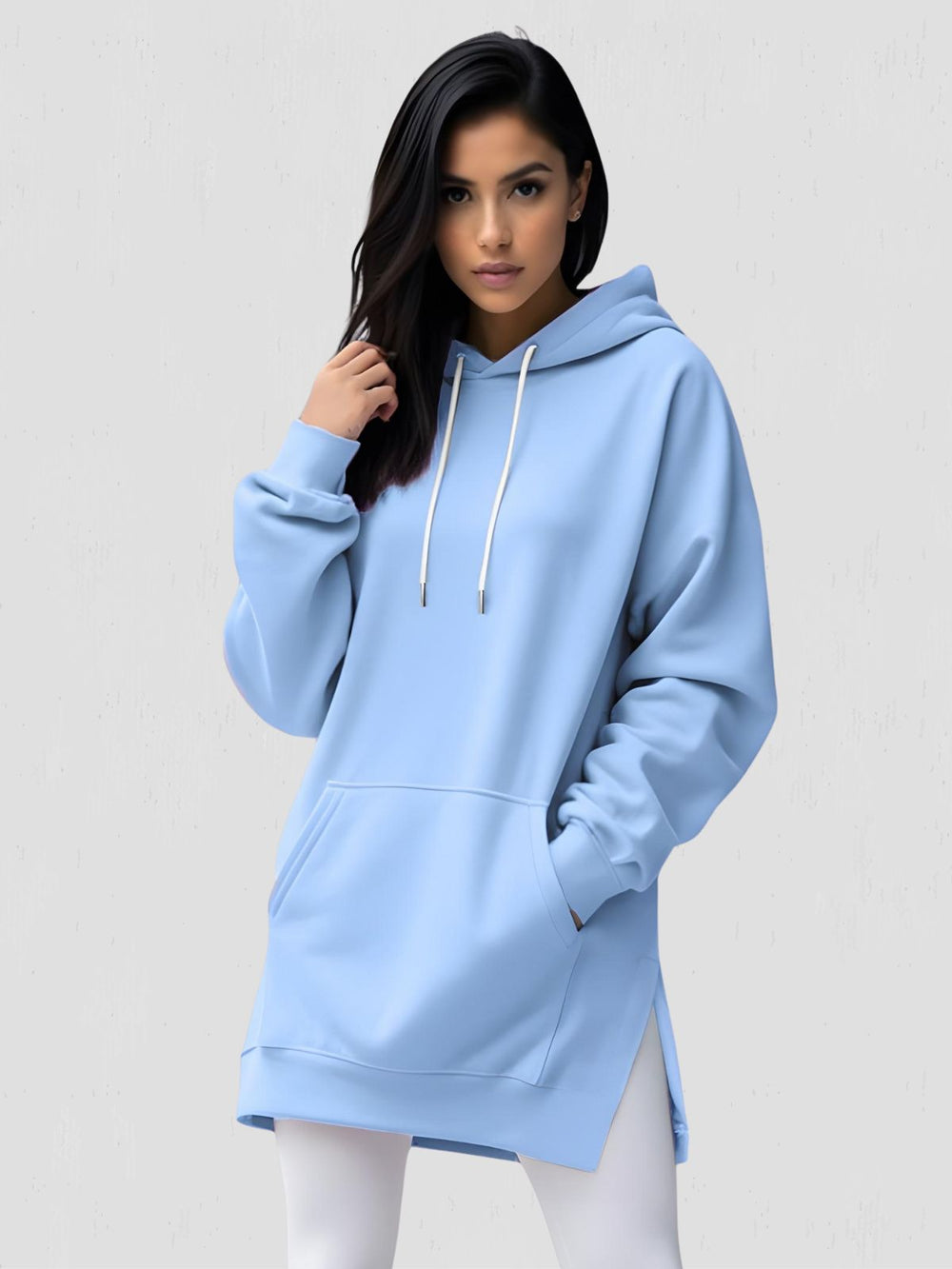 Warmy Oversized Hoodie Dress – Ultra-Soft Fleece Sweatshirt Dress for