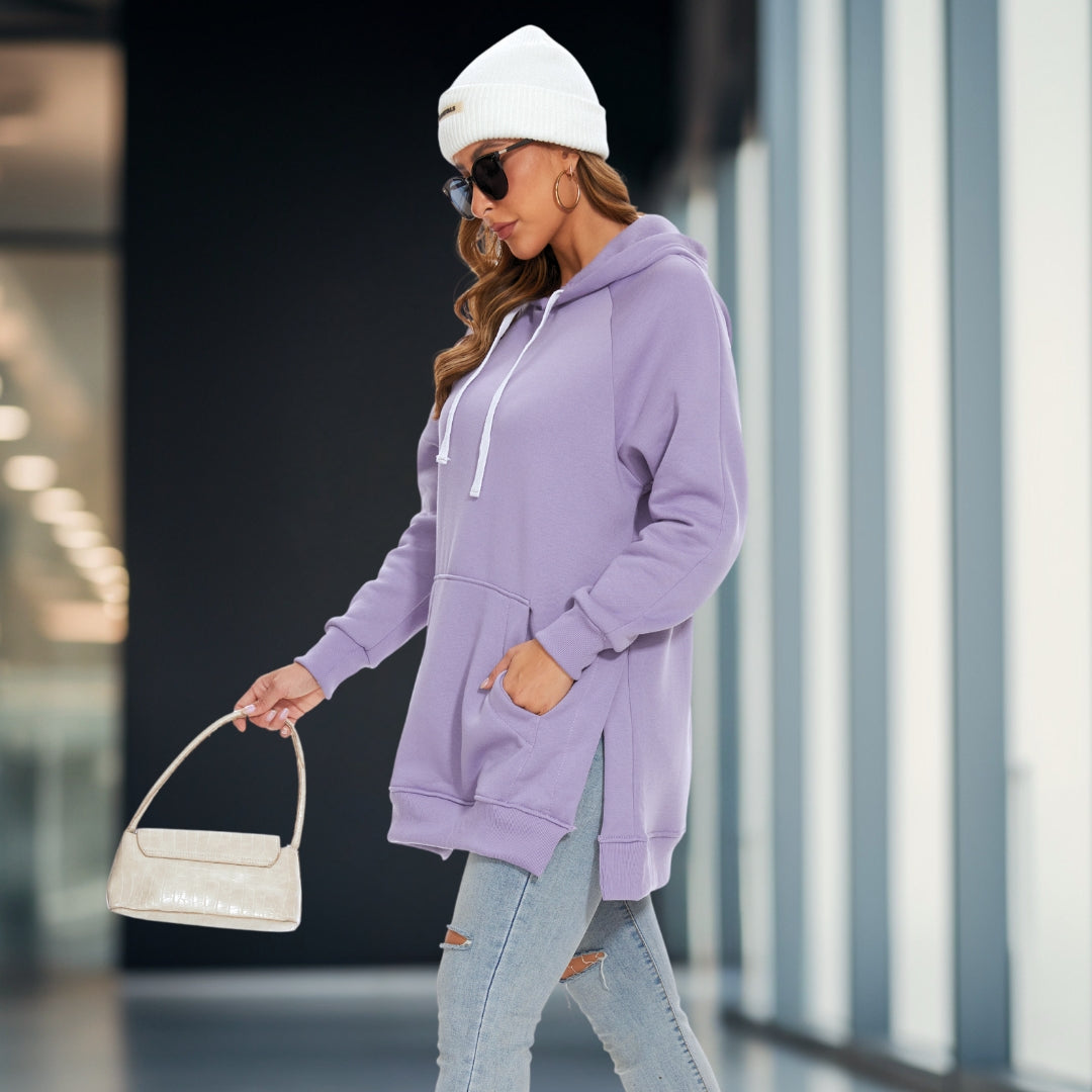 Women s Hoodie Dress Casual Long Sleeve Pullover Sweatshirt Dress