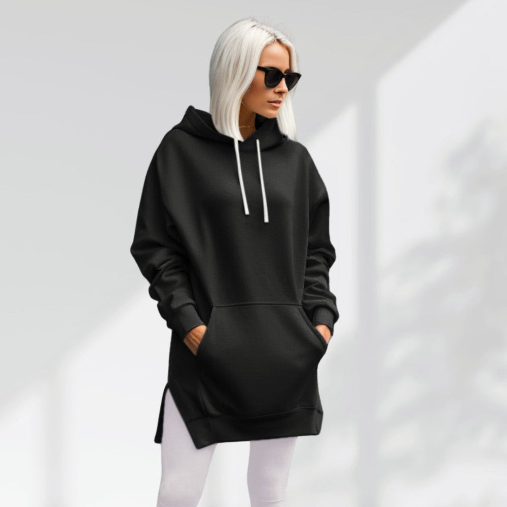 Warmy Oversized Hoodie Dress – Ultra-Soft Fleece Sweatshirt Dress for