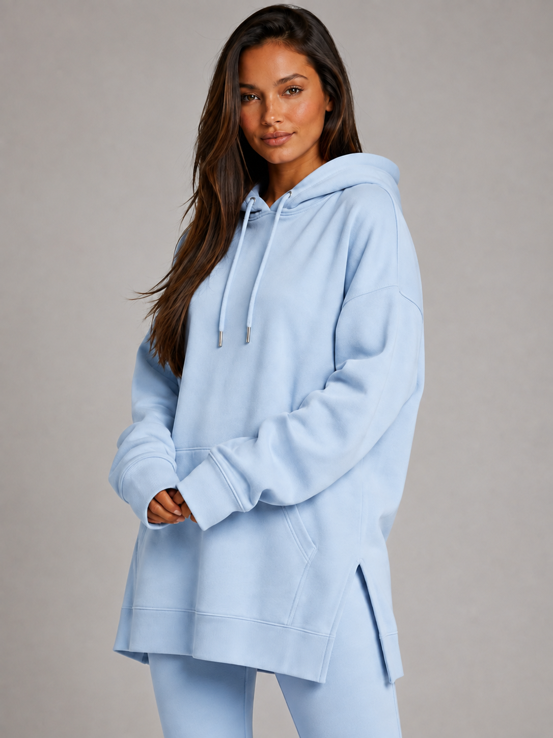 Robe à capuche oversize
