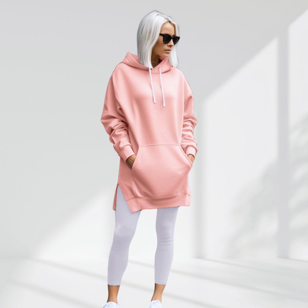 Übergroßes Hoodie-Kleid