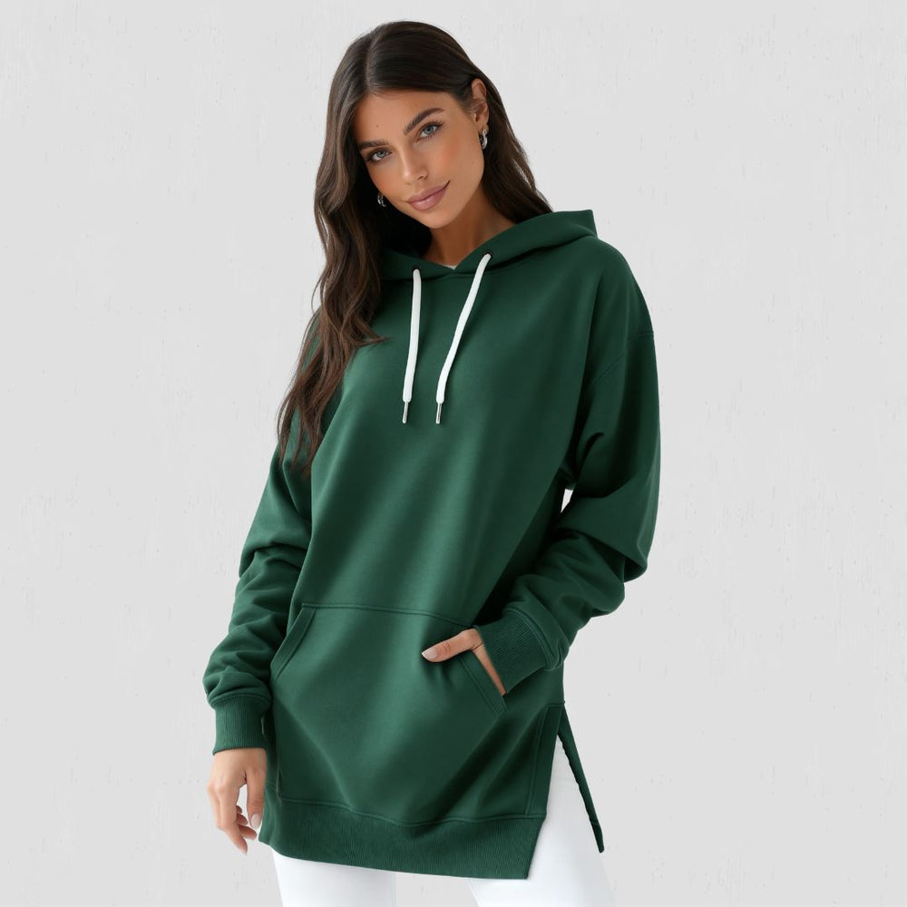 Warmy Oversized Hoodie Dress – Ultra-Soft Fleece Sweatshirt Dress for