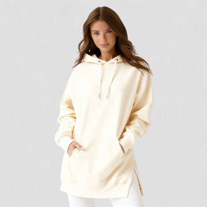 Warmy Oversized Hoodie Dress – Ultra-Soft Fleece Sweatshirt Dress for