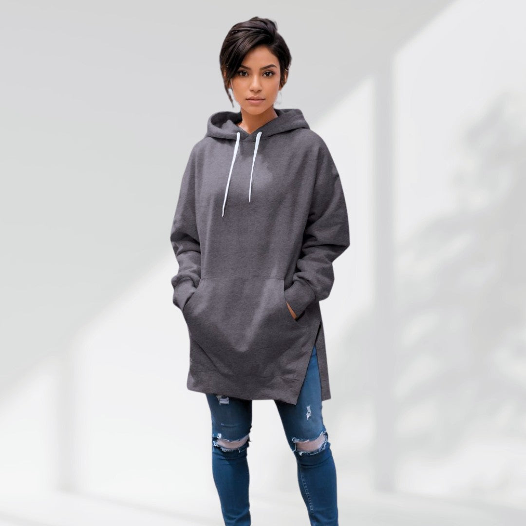 Übergroßes Hoodie-Kleid