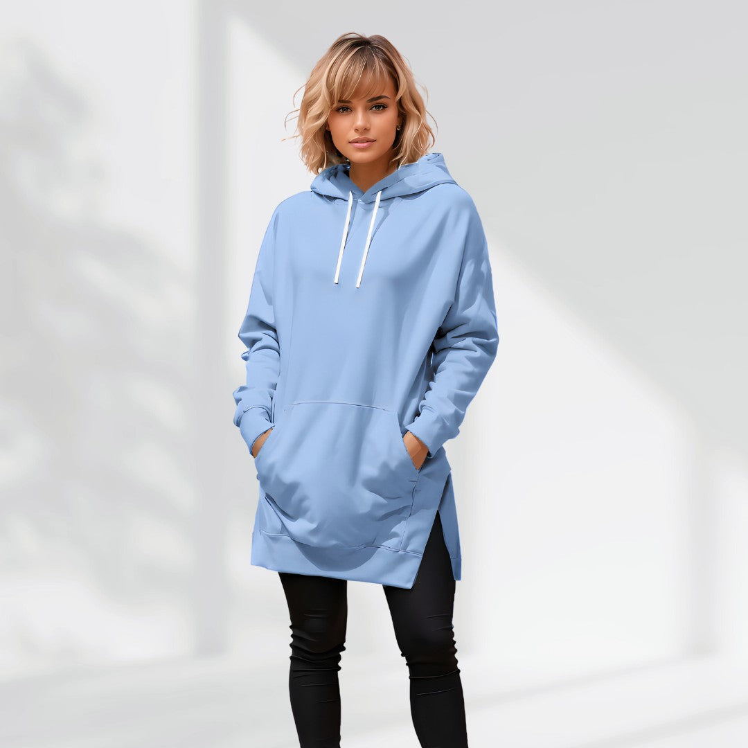 Übergroßes Hoodie-Kleid