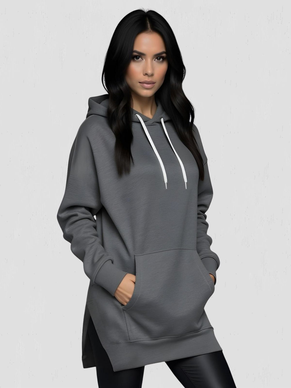 Robe à capuche oversize