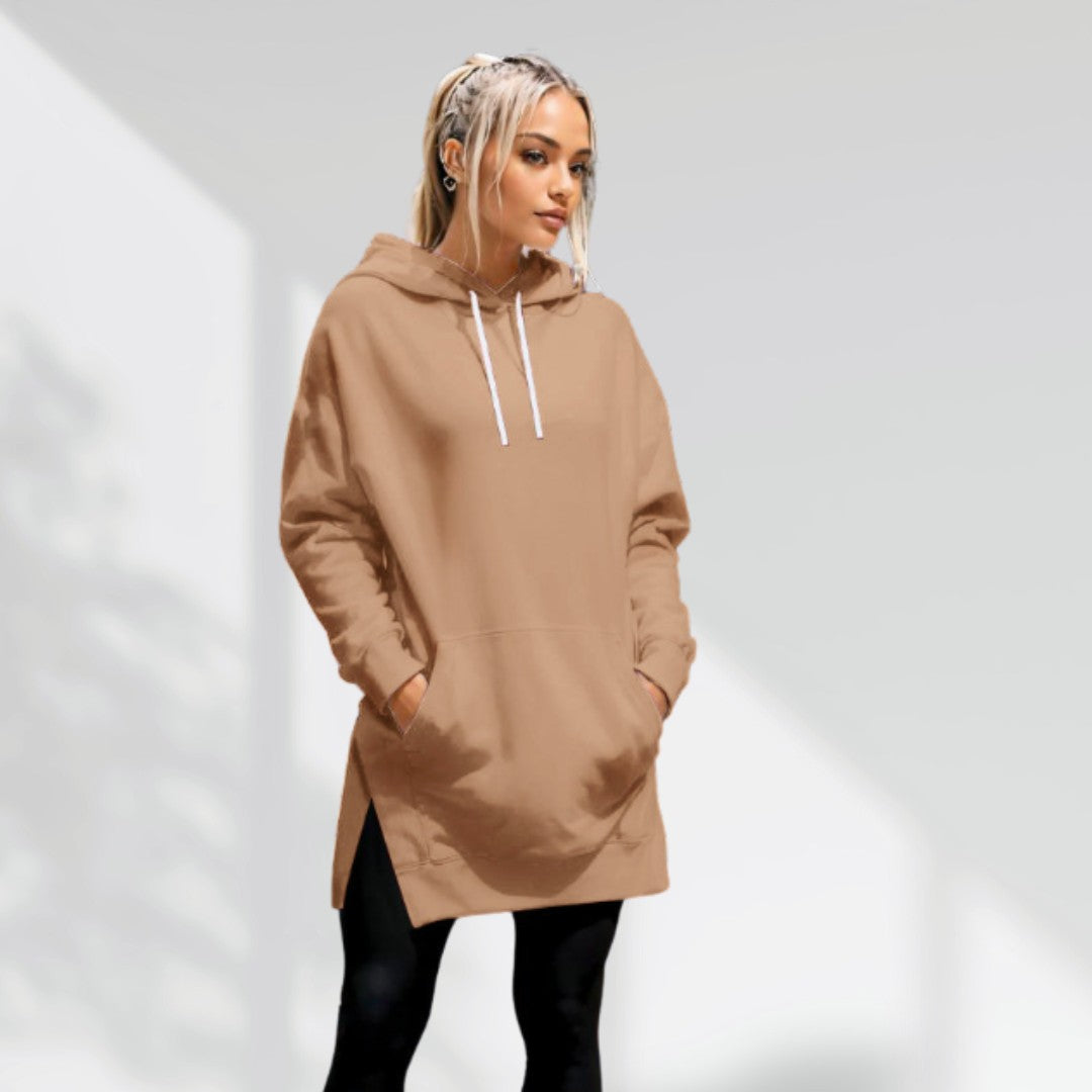 Übergroßes Hoodie-Kleid