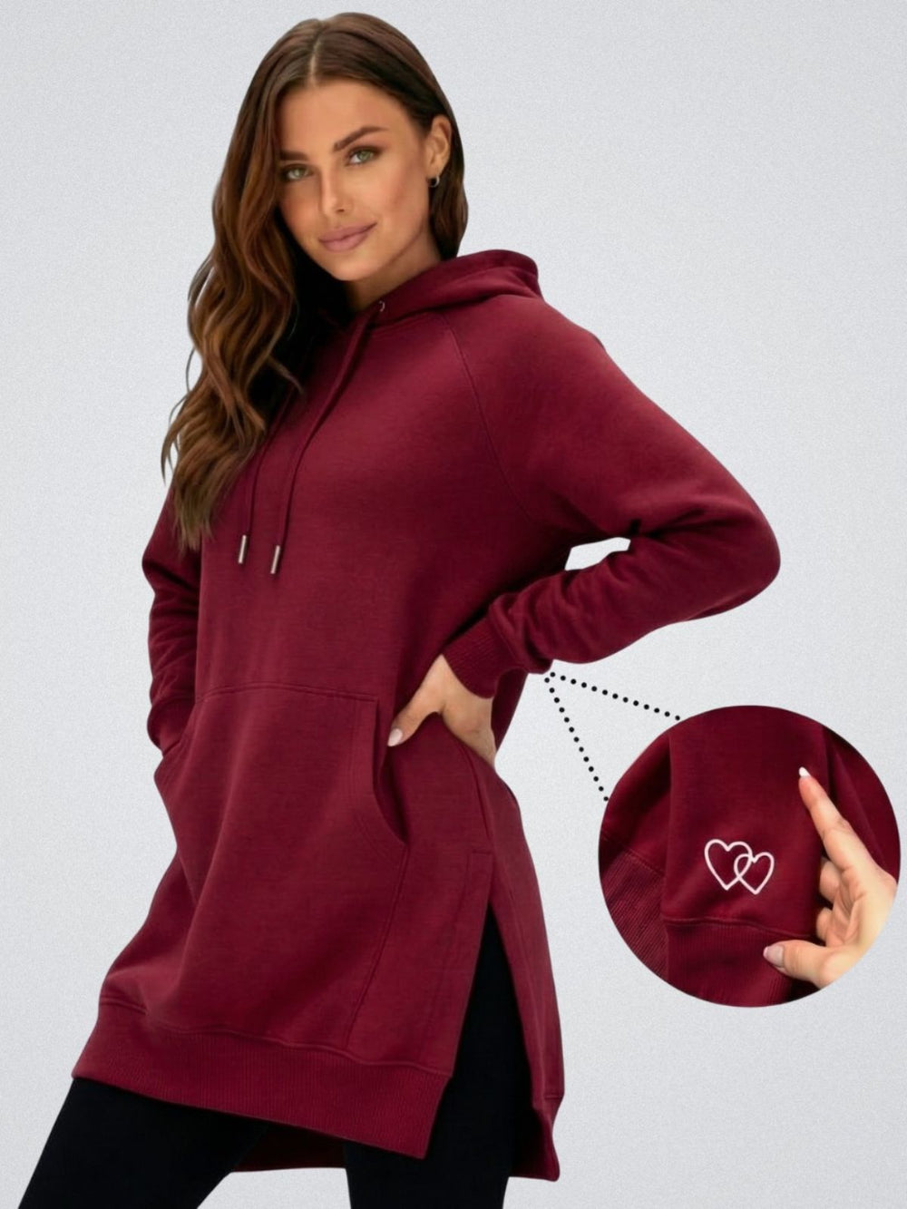 Robe à capuche oversize
