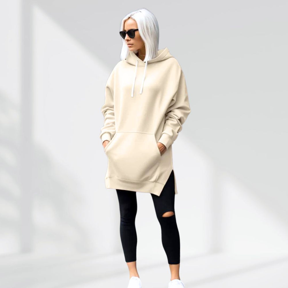Warmy Oversized Hoodie Dress – Ultra-Soft Fleece Sweatshirt Dress for