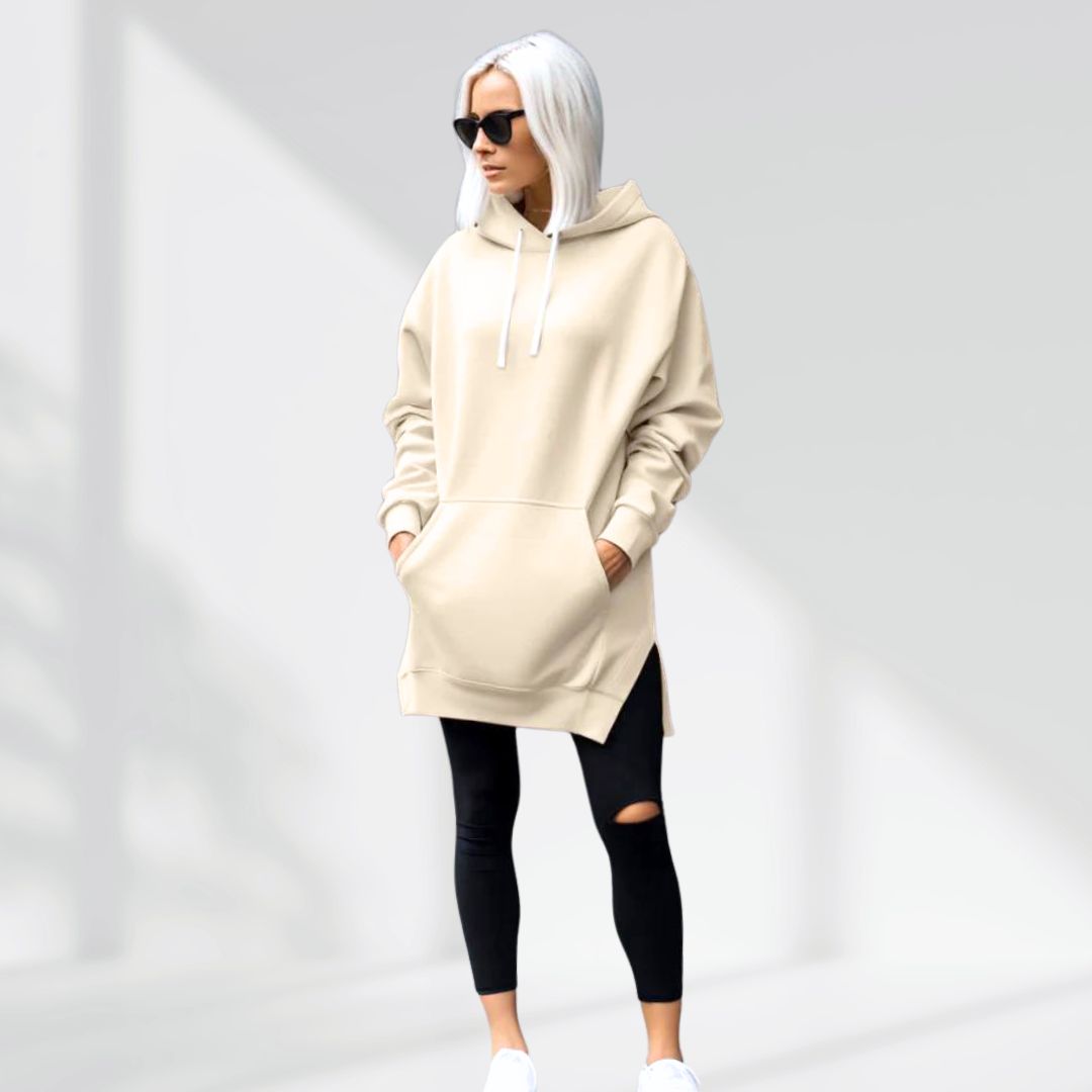 Übergroßes Hoodie-Kleid