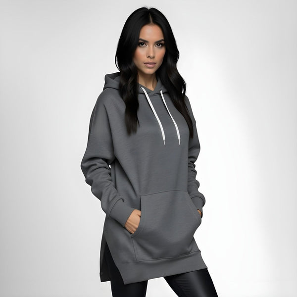 Womens Hooded Long Sleeved Casual Fashion Sweater Dress main image 0