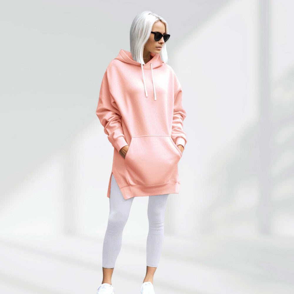 Warmy Oversized Hoodie Dress – Ultra-Soft Fleece Sweatshirt Dress for