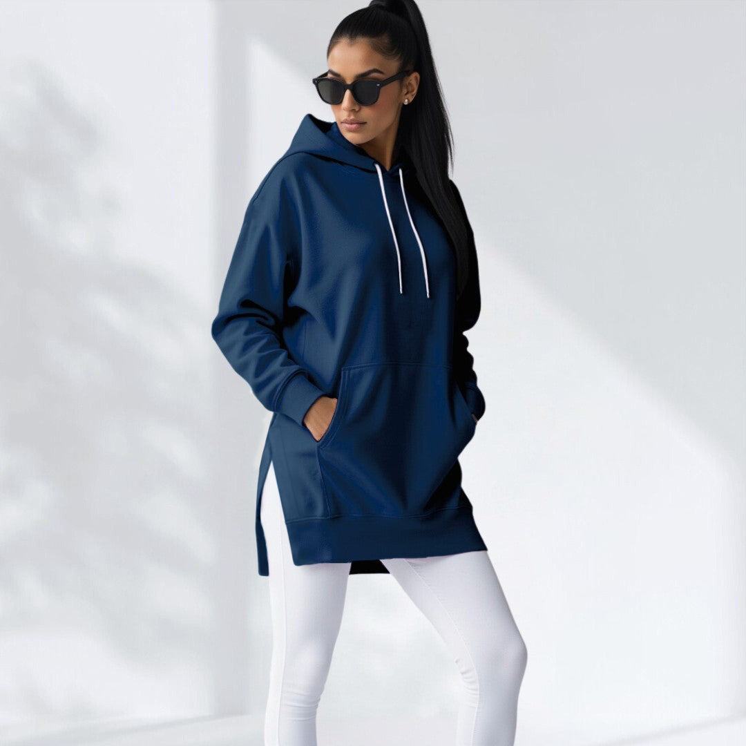 Warmy Oversized Hoodie Dress – Ultra-Soft Fleece Sweatshirt Dress for Women (Plus Size S-3XL), Cozy Wearable Blanket Hoodie, Perfect Gift for Her