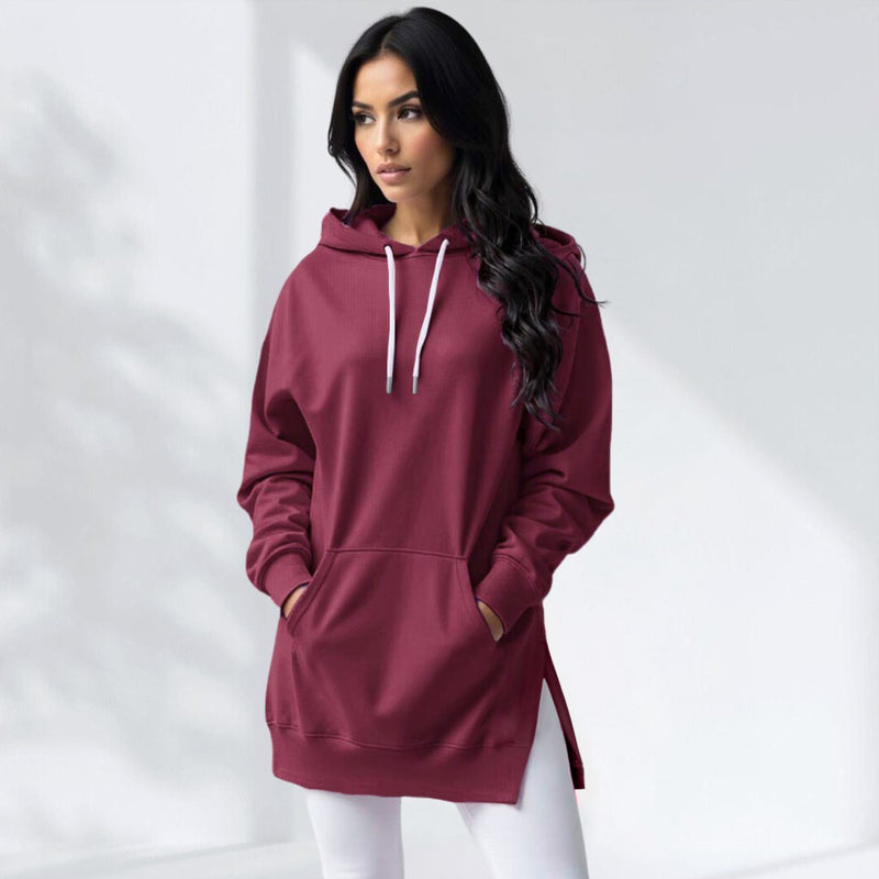 Warmy Oversized Hoodie Dress – Ultra-Soft Fleece Sweatshirt Dress for