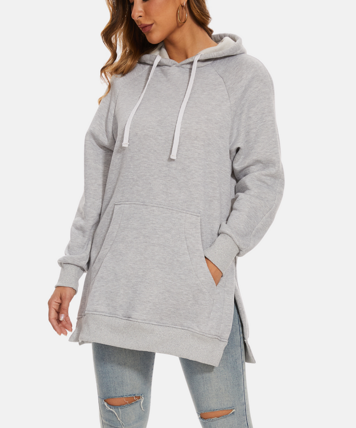 Women's Hoodie Dress Casual Long Sleeve Pullover Sweatshirt Dress